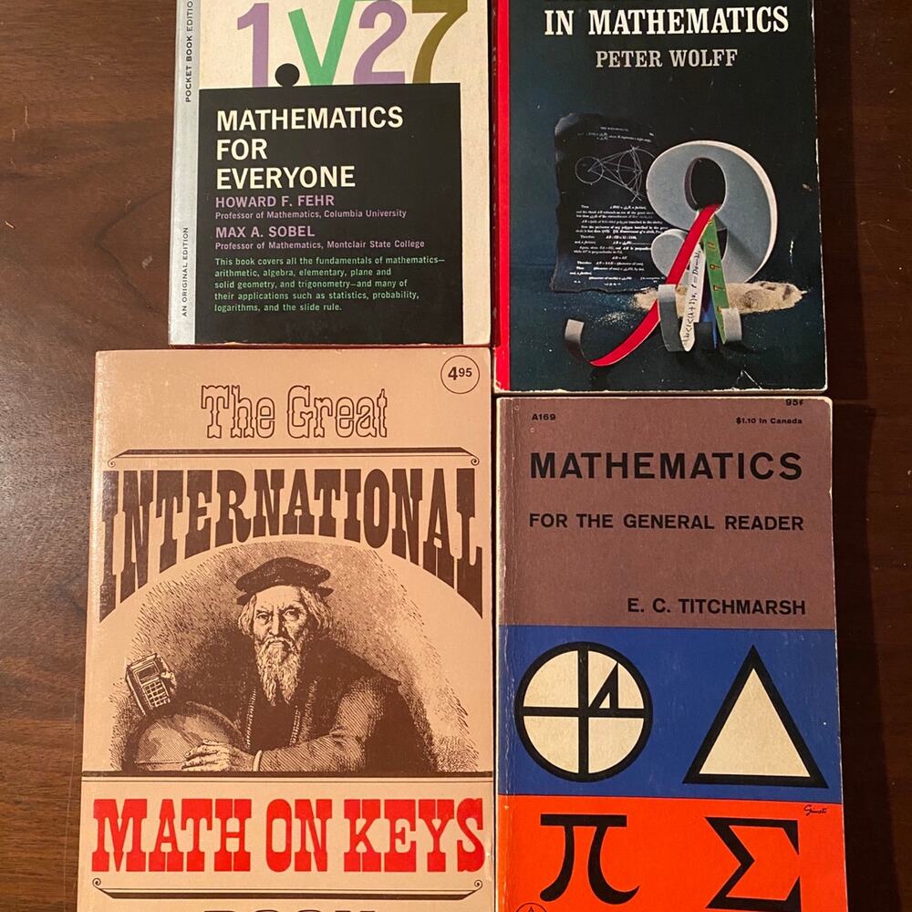 Vintage Mid-century Mathematics Paperback Book Bundle